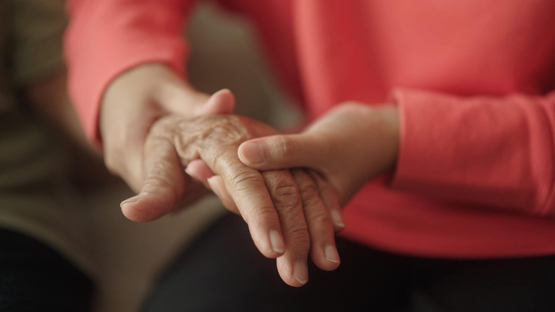 Elderly relax massage.